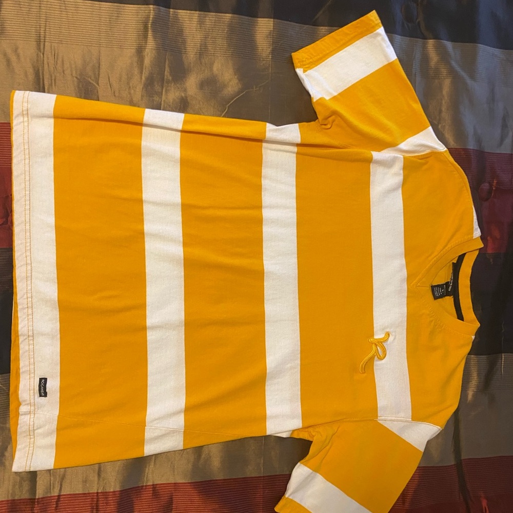 Rocawear Yellow and White Striped Tee - Picture 2 of 5